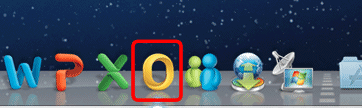 〔Dock〕にある〔Outlook 2011 for Mac〕のアイコンをクリックして、Outlook 2011 for Macを起動します。
